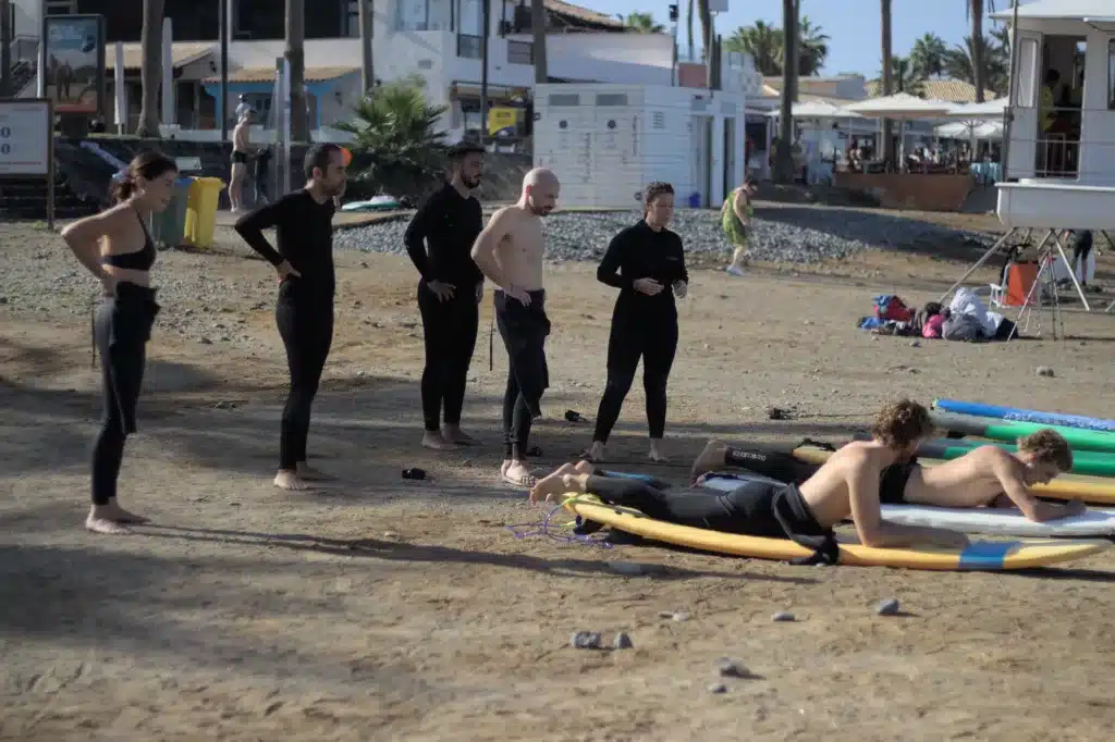 Clase de surf