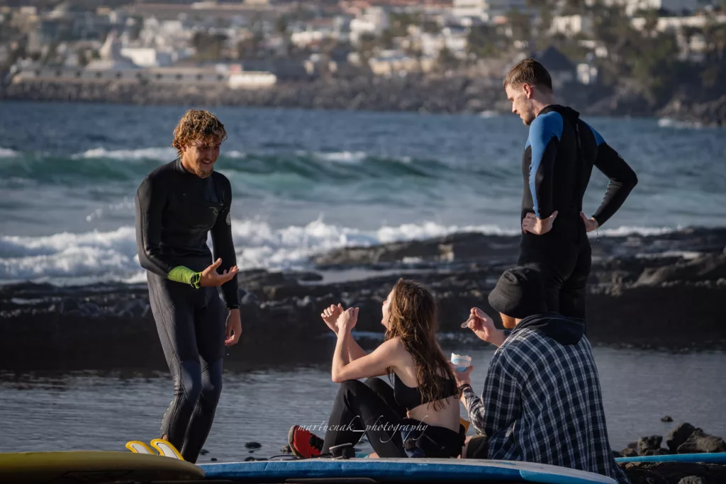 Surf lessons for beginners in tenerife south