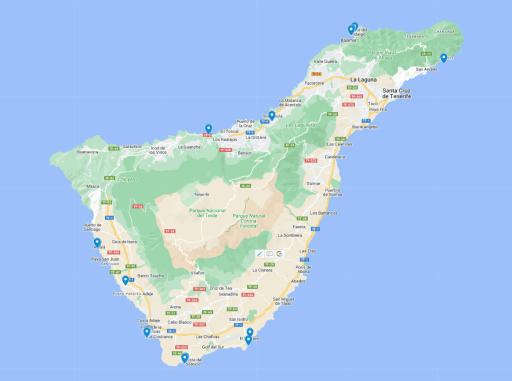 The most beautiful beaches of Tenerife