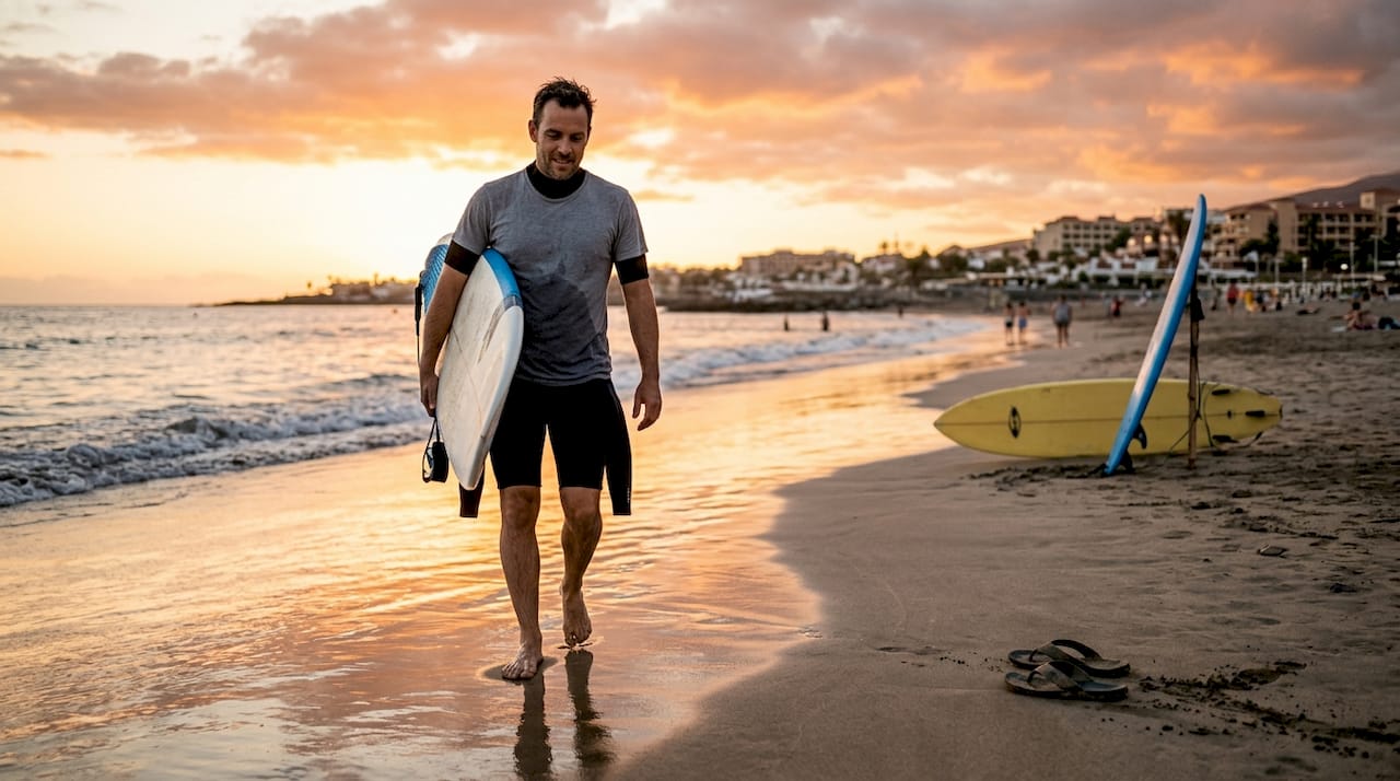 En este momento estás viendo La filosofía del surf: conexión y bienestar en Tenerife