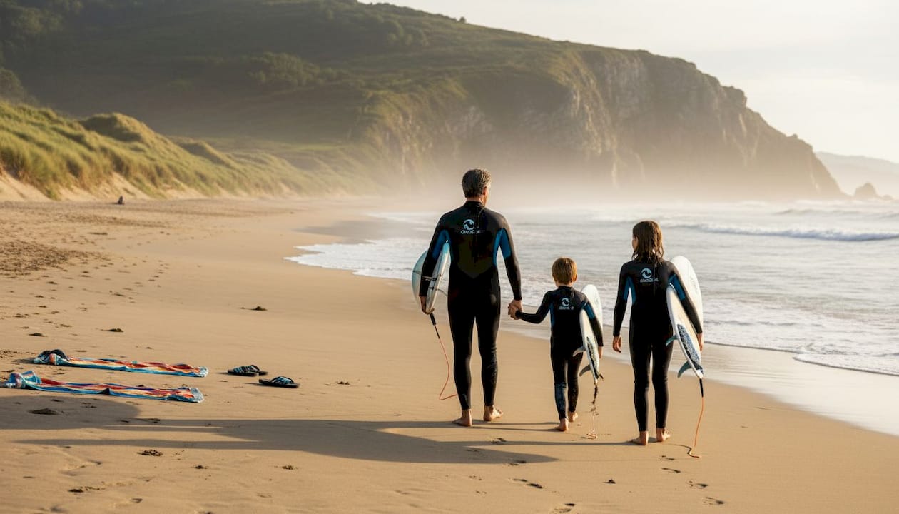 En este momento estás viendo Descubre el mejor surf camp en Laga para principiantes y familias